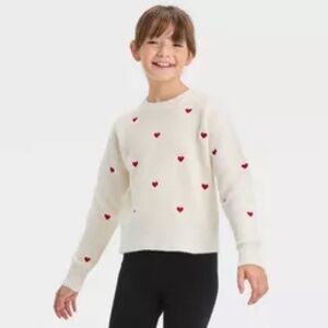 NWT Cat & Jack - Heart Sweater